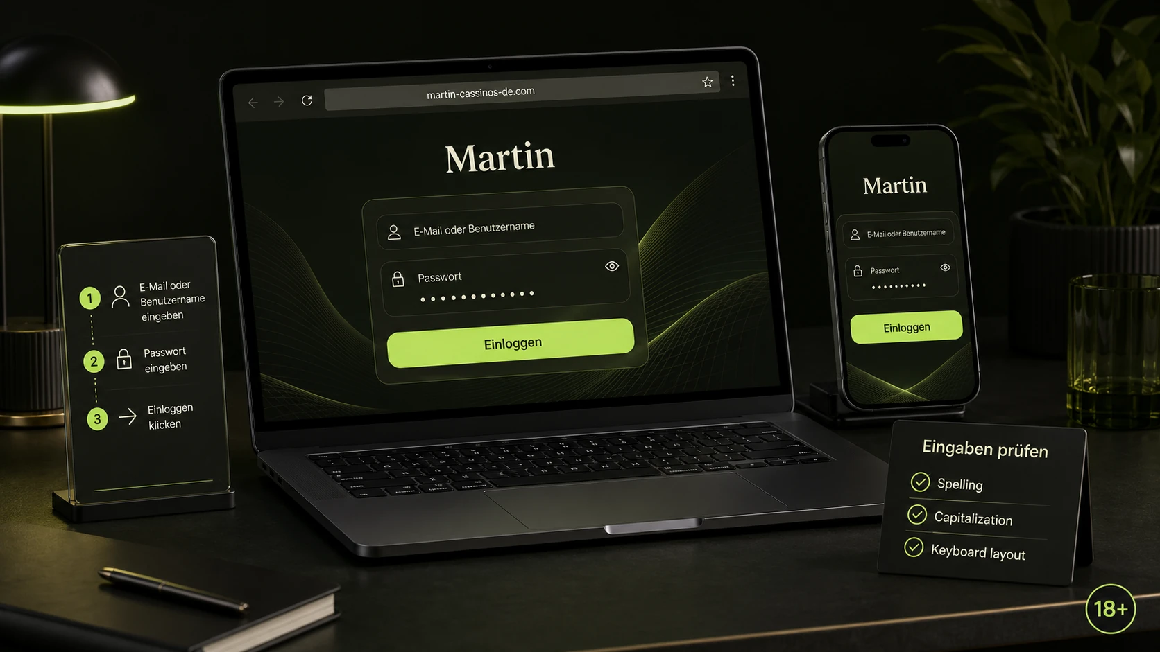 Martin Casino Login Schrittweise durchführen
