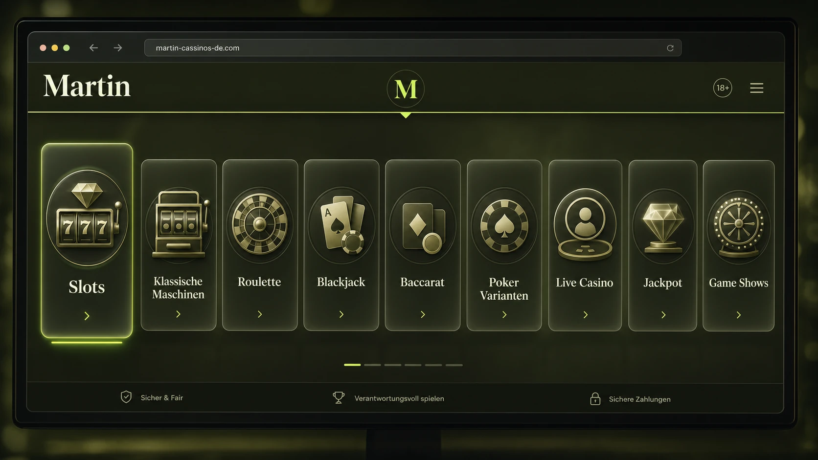 Spiele im Martin Online Casino