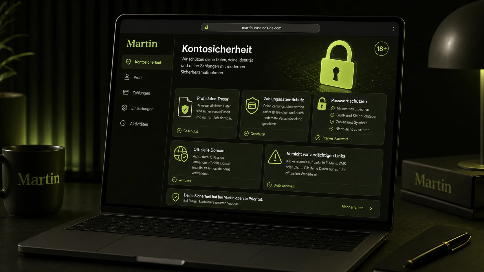 Sicherheit des Spielerkontos